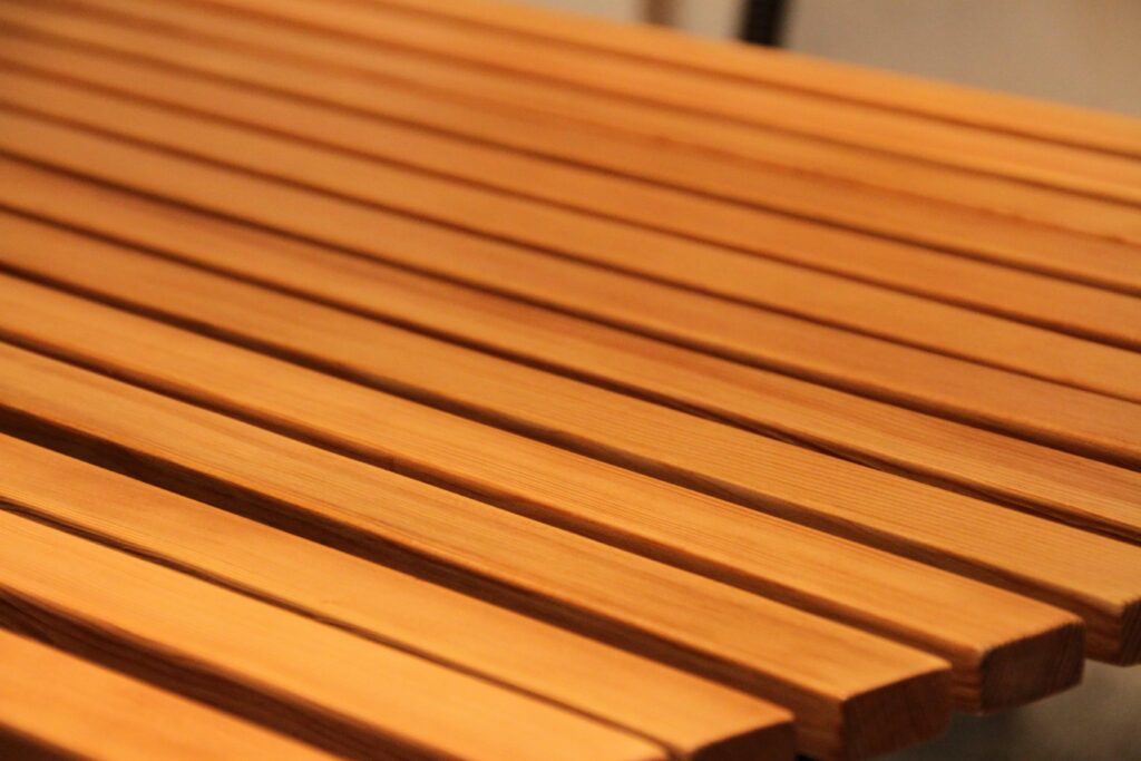 wood stained
